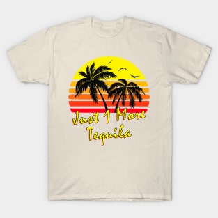 Just 1 More Tequila Retro Sunset T-Shirt